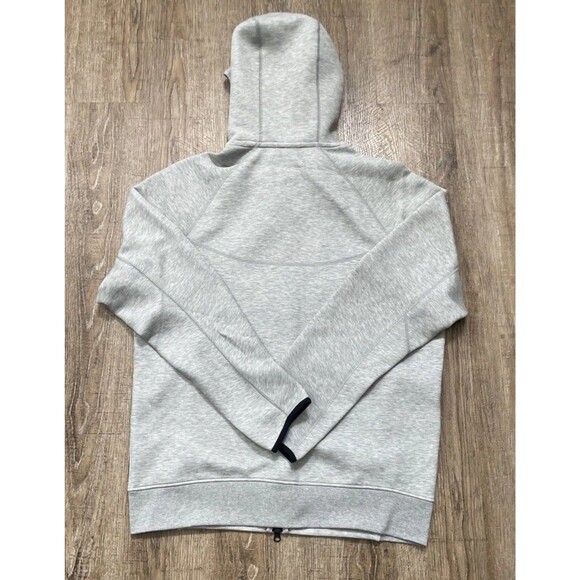 New Nike Men's Tech Fleece Full Zip Hoodie Gray Black Size Large FB7921-063 - Picture 2 of 5